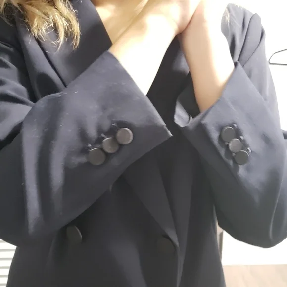 NWT Zara blazer, Color Navy Blue, Size L - Picture 9 of 17